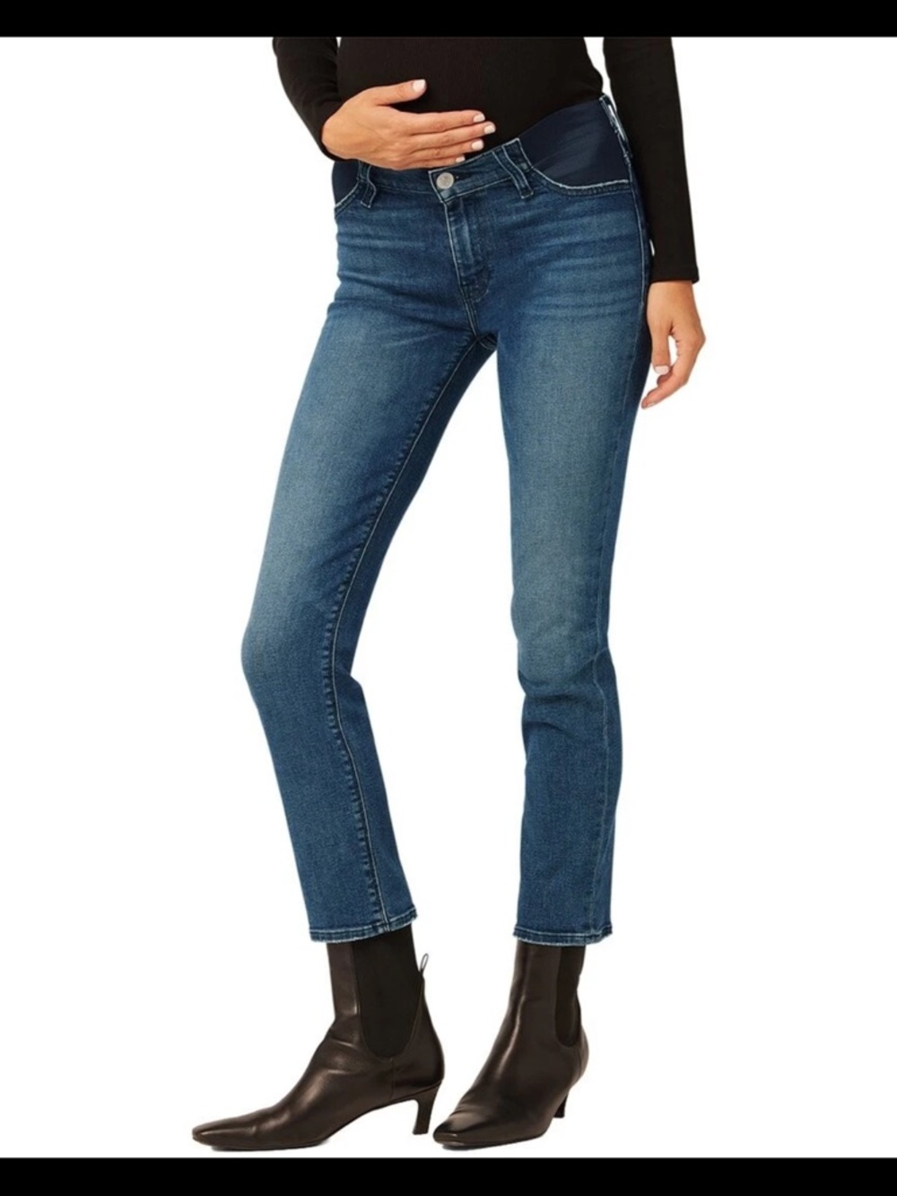 NWT Hudson jeans Maternity Straight ankle Jeans - size 25 soft stretchy elastic